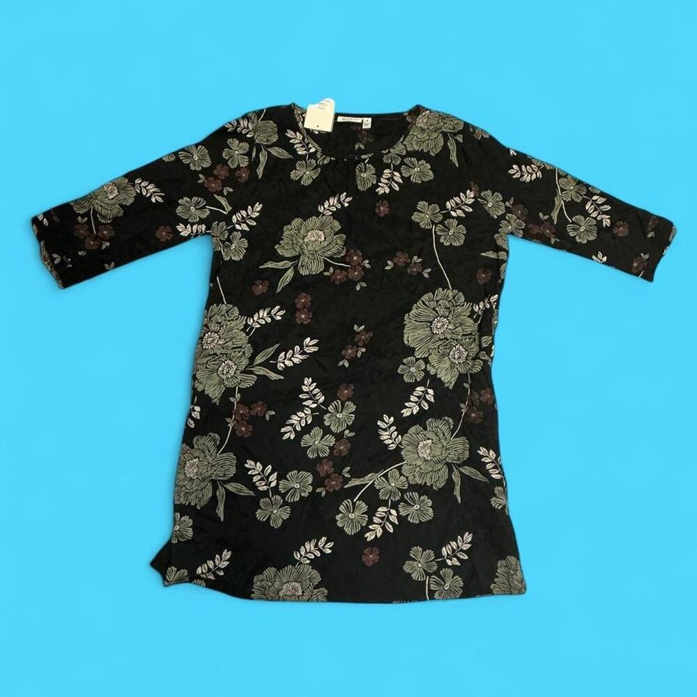 Masai floral tunic blouse nwt